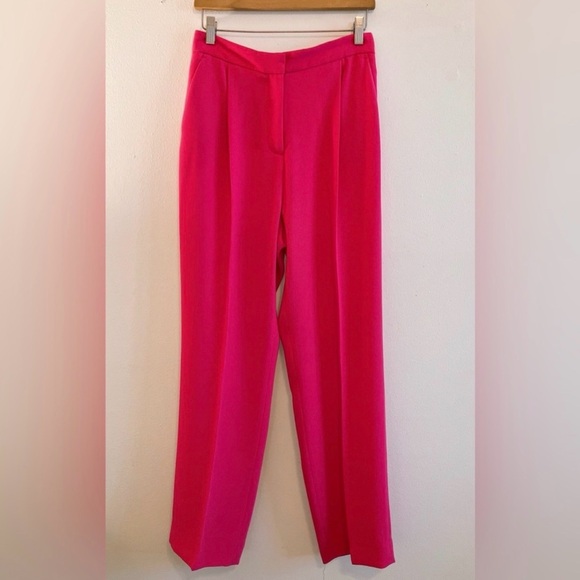 🏷️Zara Fuschia Pink Wide Leg Trouser Pants High Rise Office Siren menswear - Picture 4 of 11